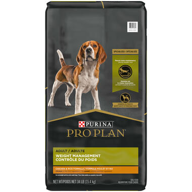 Purina Pro Plan Weight Management Dog Food With Probiotics for Dogs, Chicken & Rice Formula 15.4kg