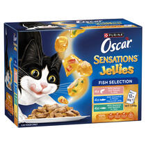 OSCAR Sensations Jellies Fish Selection With Oceanfish, Salmon & Mackerel FOP