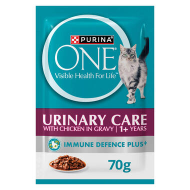 PURINA ONE Adult Urinary Care Chicken in Gravy Wet Pouch 70g Cat Food