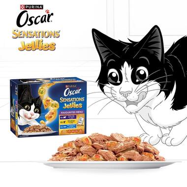 OSCAR Sensations Jellies Favourites Menu With Lamb, Chicken & Oceanfish food