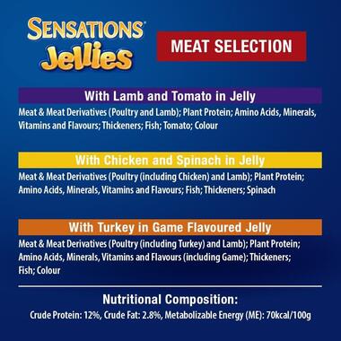 OSCAR Sensations Jellies Meat Selection With Lamb, Chicken & Turkey Meat Selection