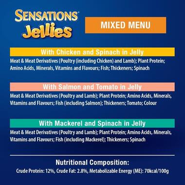 OSCAR Sensations Jellies Mixed Menu With Chicken, Salmon & Mackerel menu